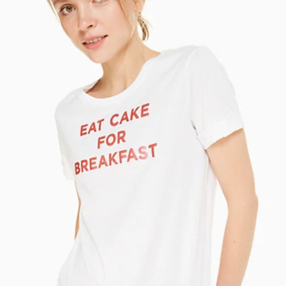 *SOLD* "Eat Cake for Breakfast" Tee  *NWT* - Picture 1 of 6